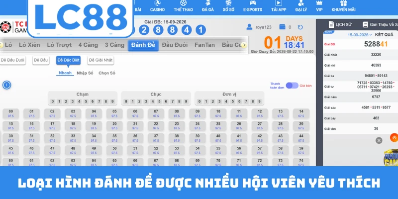 Loại hình đánh đề được nhiều hội viên yêu thích